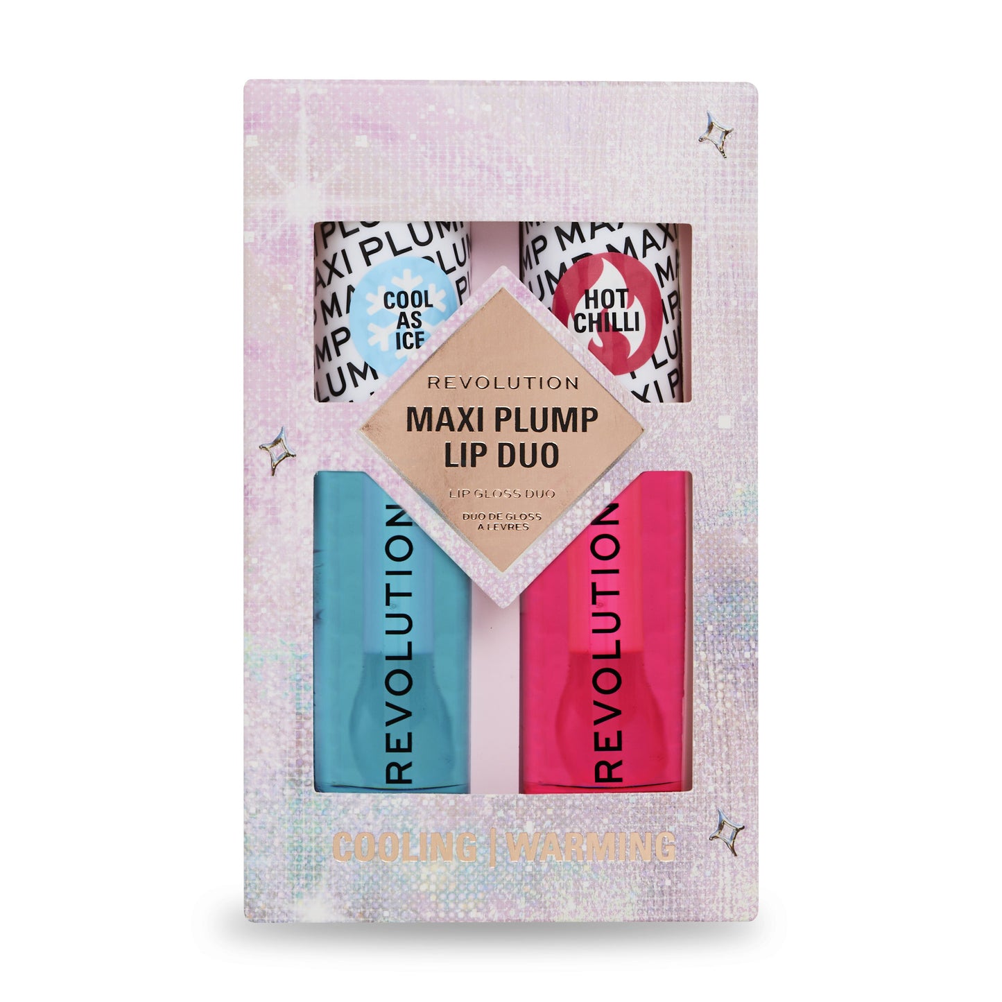 Makeup Revolution Maxi Plump Cool As Ice and Hot As Chilli Lip Set