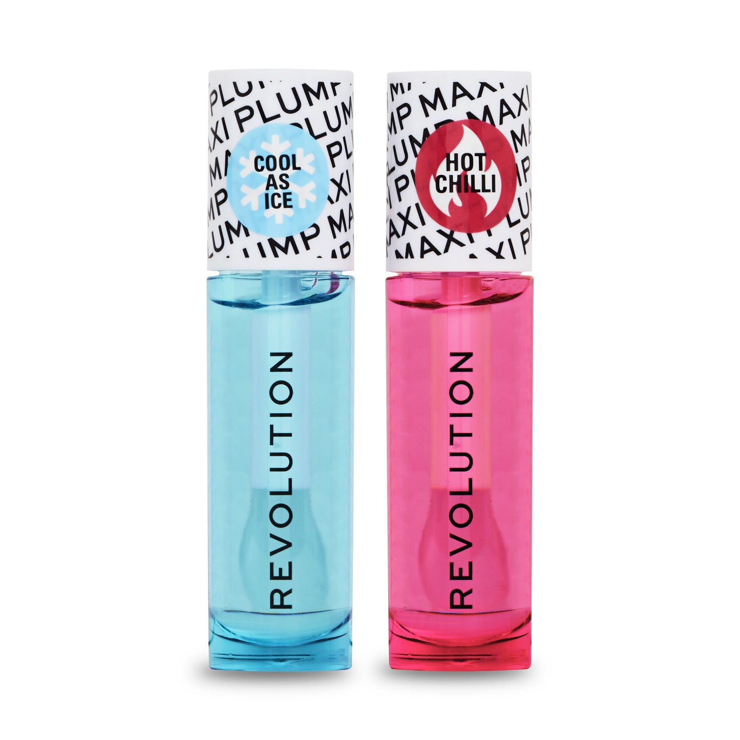 Makeup Revolution Maxi Plump Cool As Ice and Hot As Chilli Lip Set