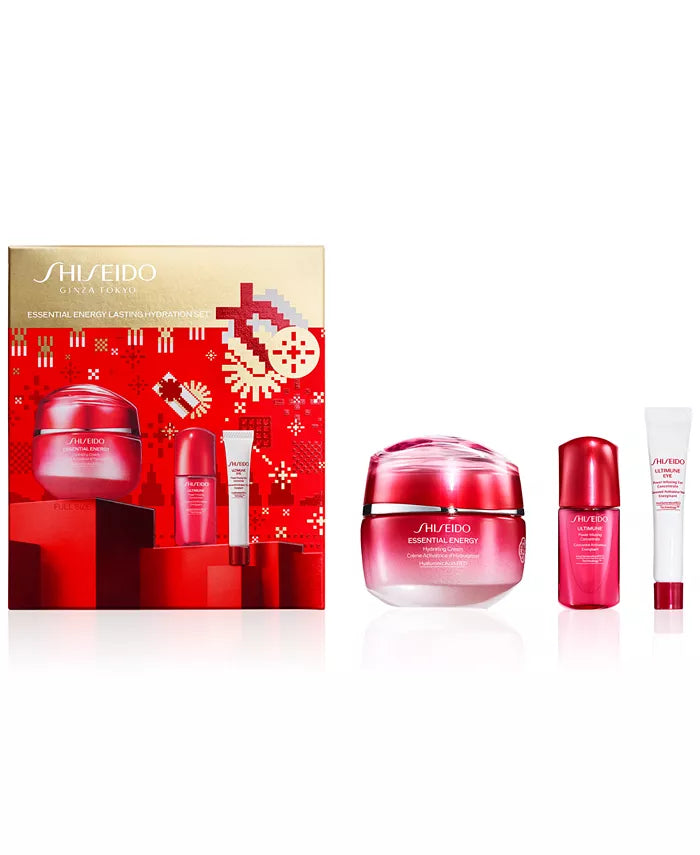 SHISEIDO 3PC Essential Energy Lasting Hydration Skincare Set