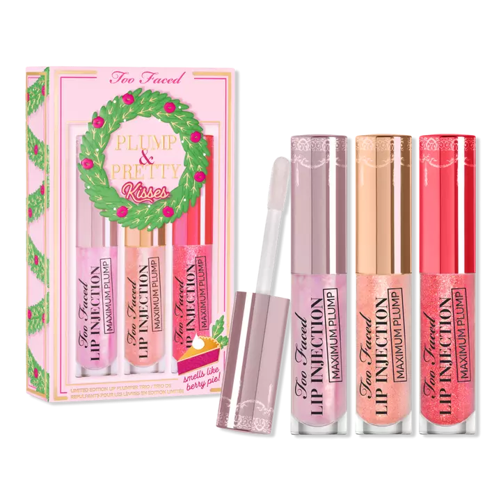 Plump & Pretty Kisses: TOO FACED Lip Plumper Gloss Trio Set