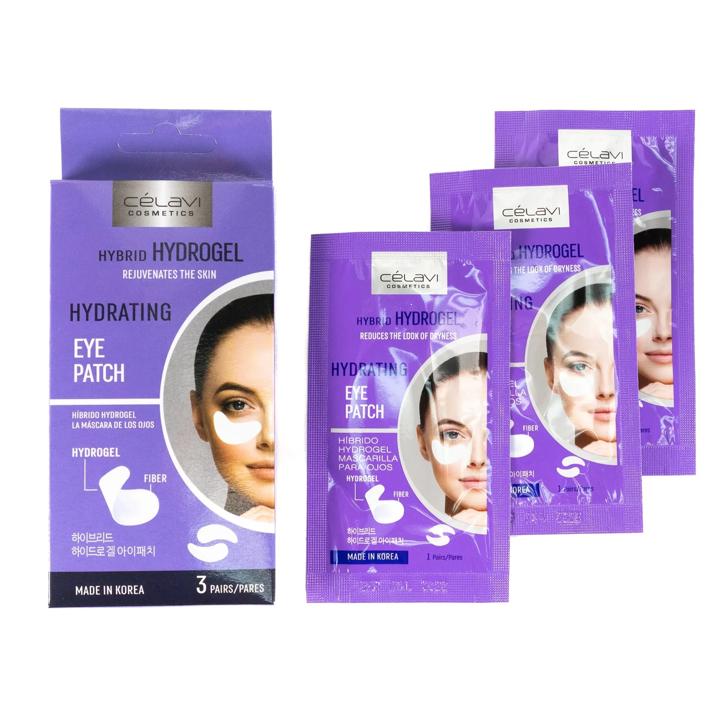 CELAVI HYBRID HYDROGEL UNDER EYE PATCHES 6pc