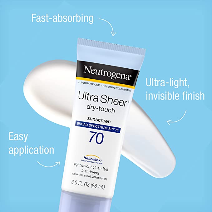 Neutrogena Ultra Sheer Dry-Touch Sunscreen SPF 70