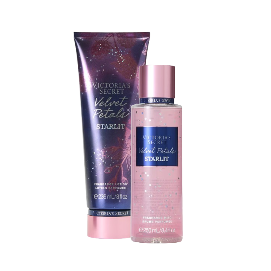 Victoria's Secret Velvet Petals Starlit Mist & Lotion Set