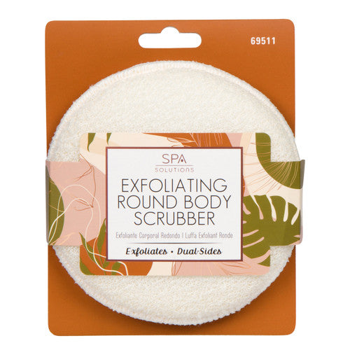 EXFOLIATING ROUND BODY SCRUBBER:
