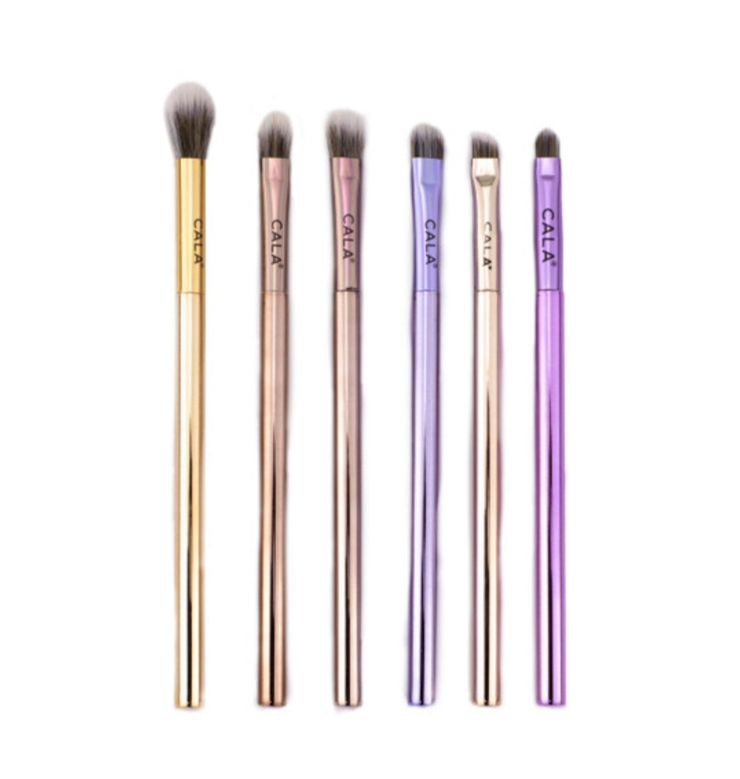 LUSTROUS PRIMS: BRUSH SET & POUCH (6pcs)