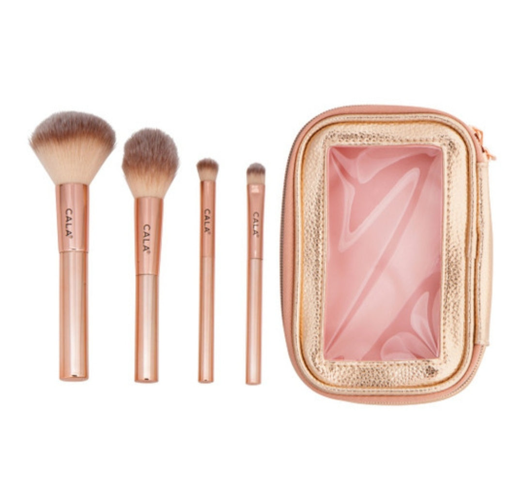 ROSE RADIANCE 5-PIECE BRUSH SET & POUCH