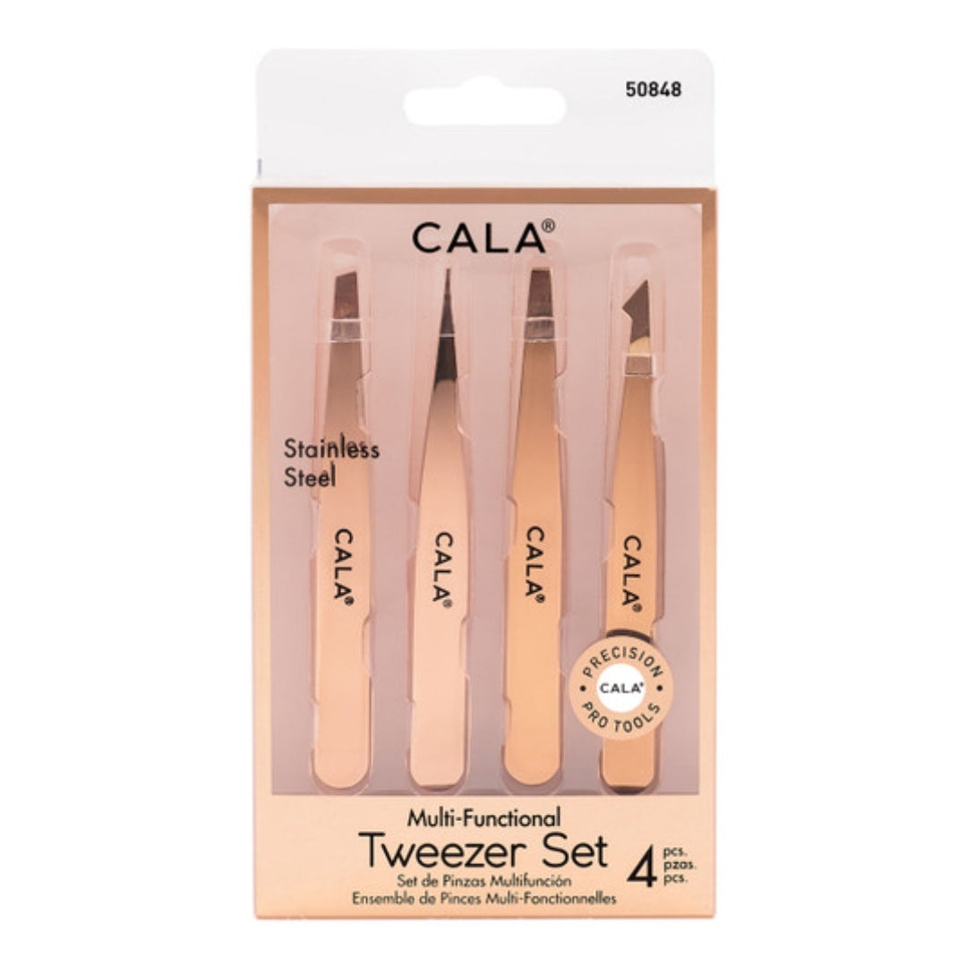 MULTI TWEEZER SET: ROSE GOLD