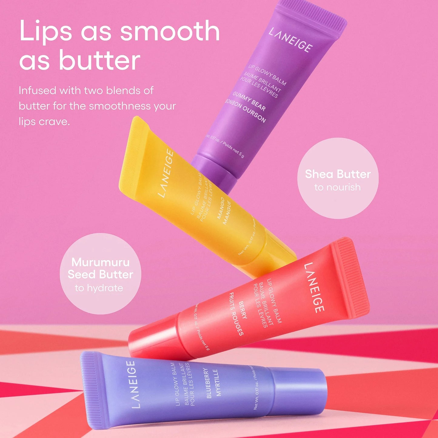 LANEIGE Glowy Lip Minis Lip Treatment Gift Set