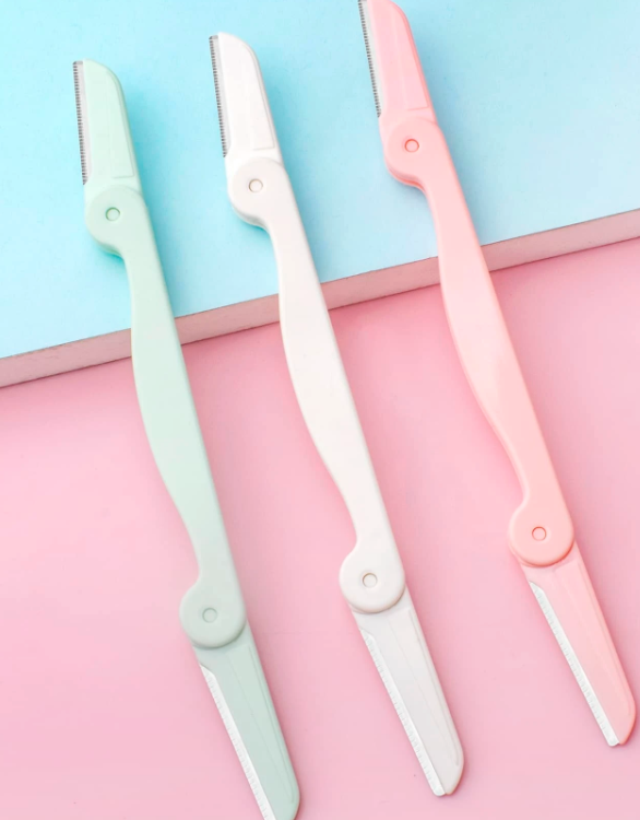 2pcs Random Color Eyebrow Razor
