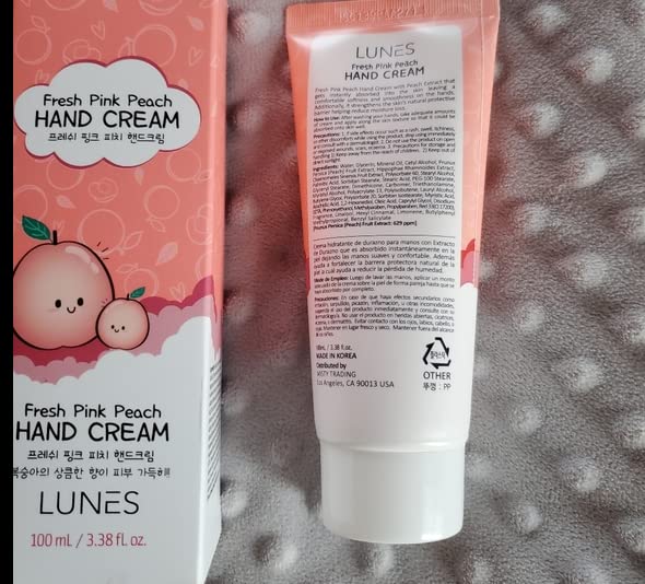 Lunes Fresh Pink Peach Hand Cream