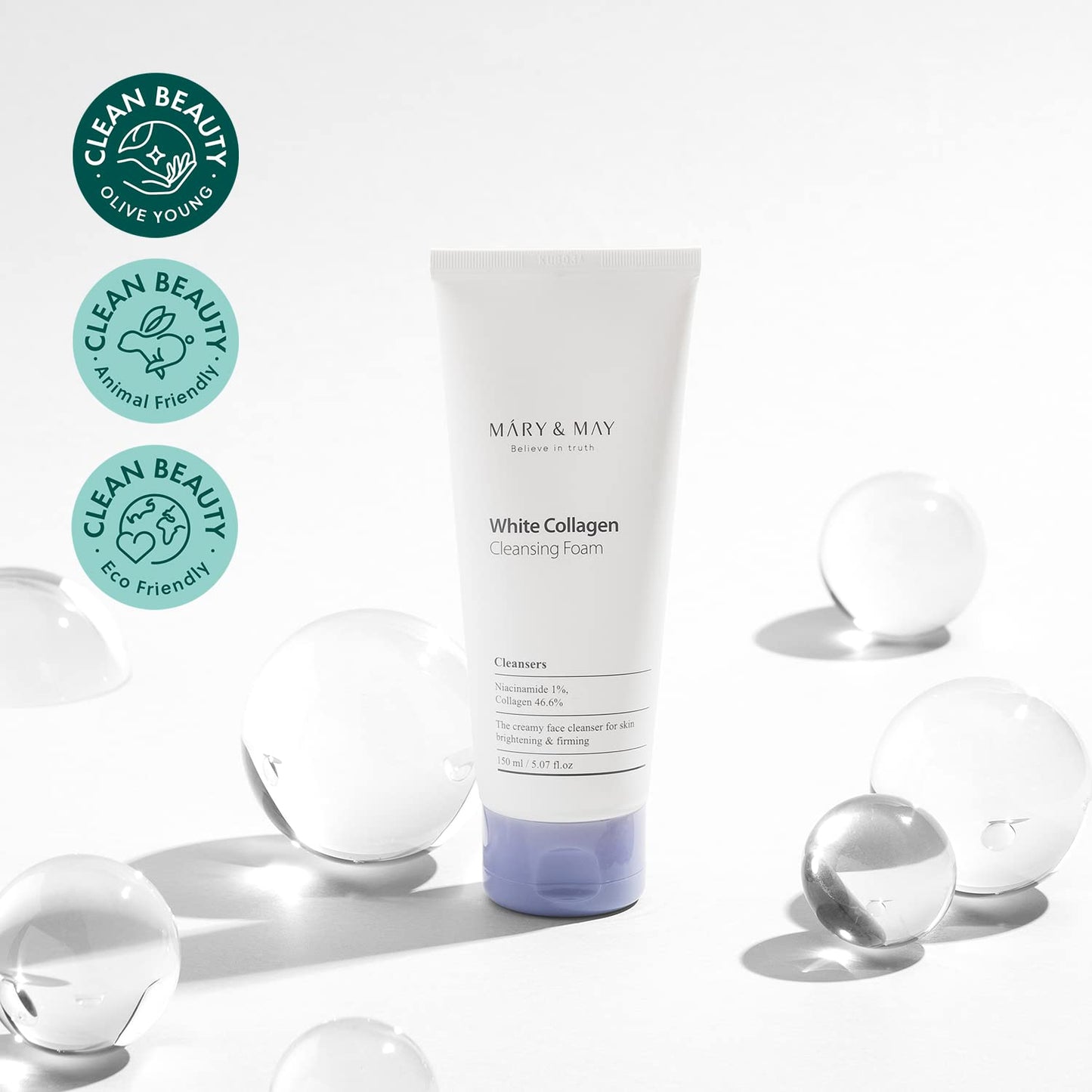 Mary&May - White Collagen Cleansing Foam