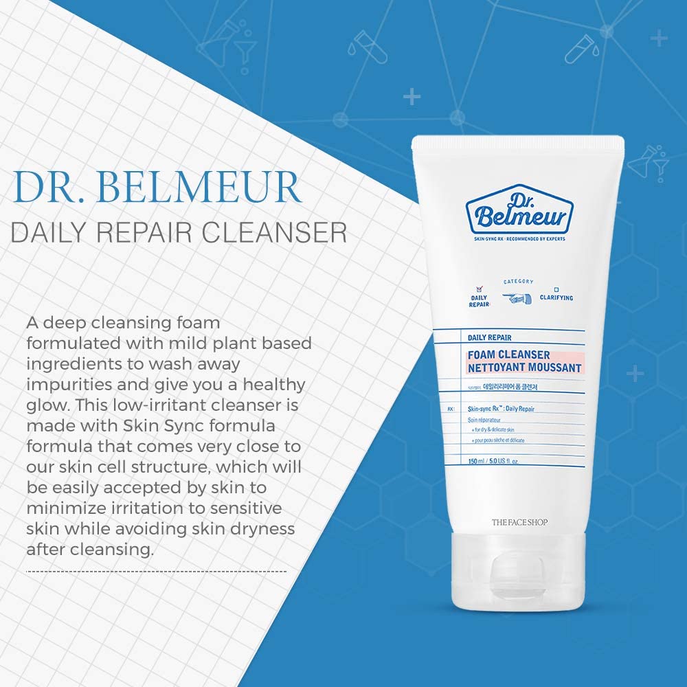 Dr Belmeur Daily Repair Foam Cleanser 150ml