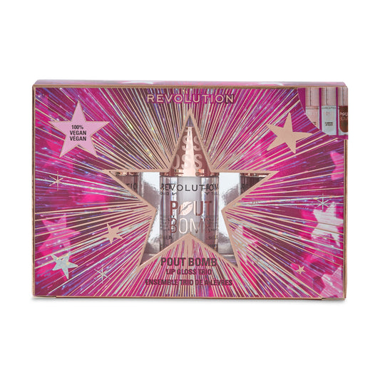 Revolution Pout Bomb Plumping Lip Gloss Trio Gift Set