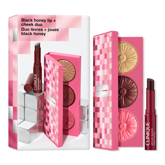 Clinique Black Honey + More Lipstick, Blush, and Highlighter Makeup Gift Set