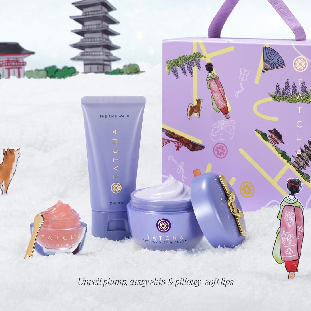 TATCHA  Dewy Skin, Plump Lips Set