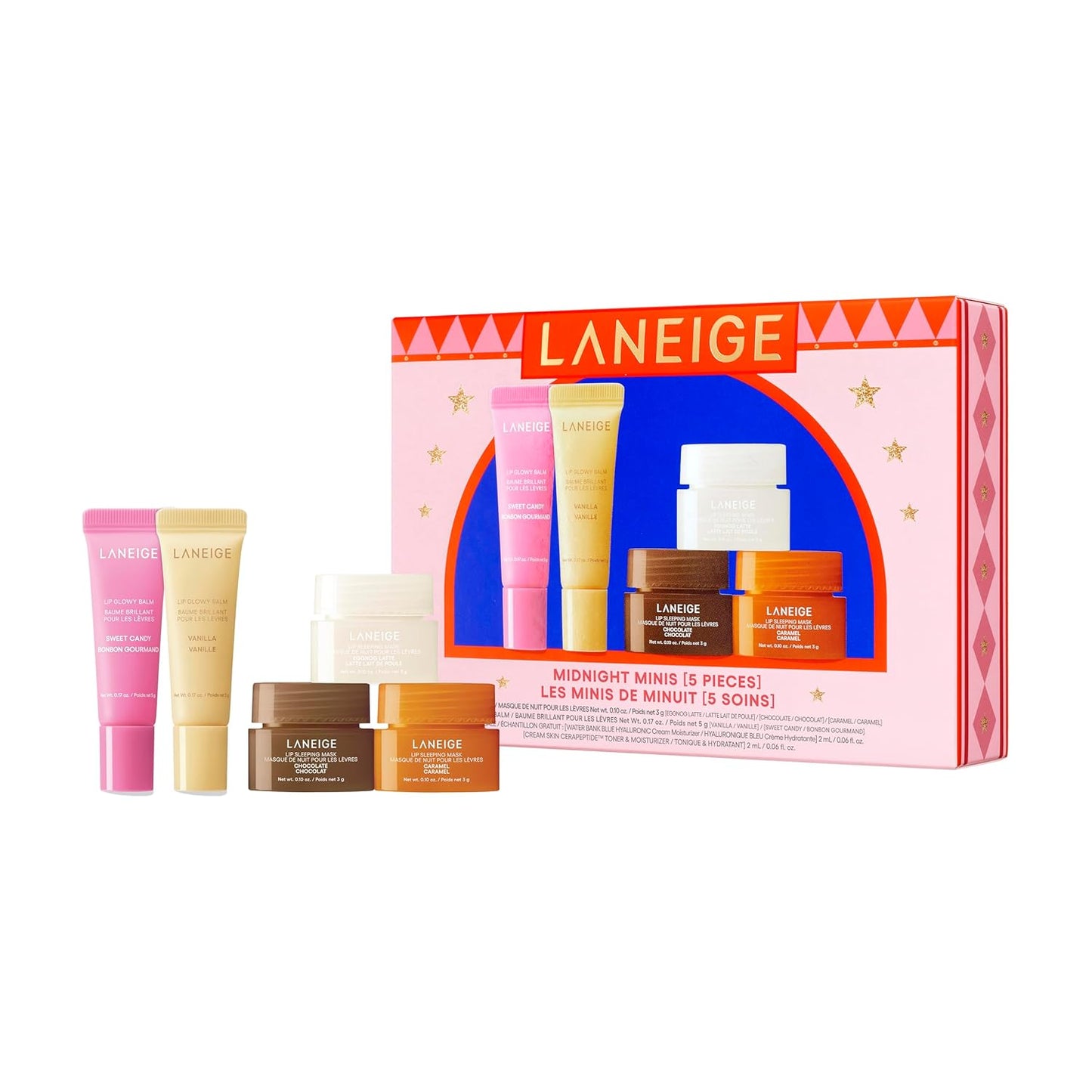 LANEIGE  Midnight Minis Lip Glowy Balm and Lip Sleeping Mask Gift Set