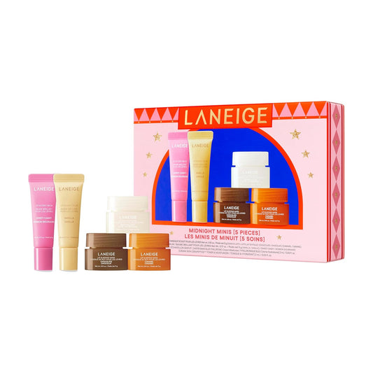 LANEIGE Midnight Minis Lip Glowy Balm and Lip Sleeping Mask Gift Set