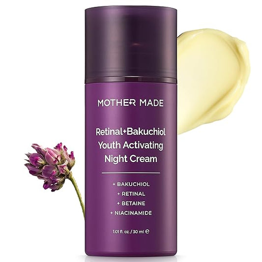 MOTHER MADE Retinol Bakuchiol Night Cream, 1 Fl Oz