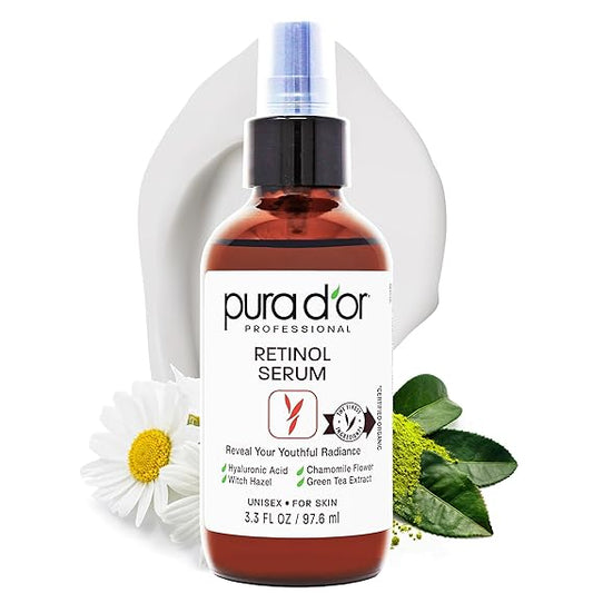 PURA D'OR 3.3 Oz Retinol Serum For Nighttime