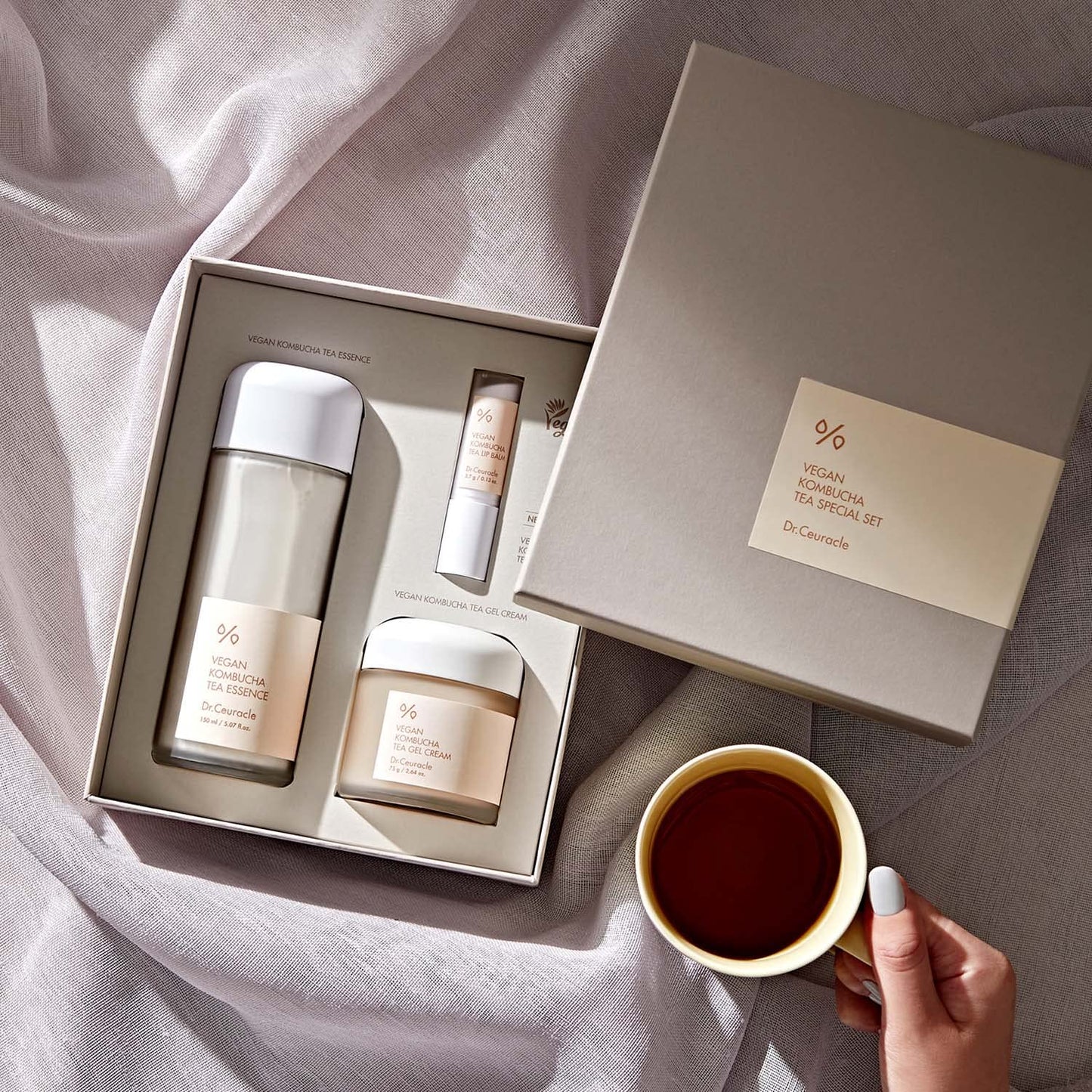 Dr.Ceuracle Vegan Kombucha Tea Special Set - Korean Hydrating and Nourishing Skincare Gift