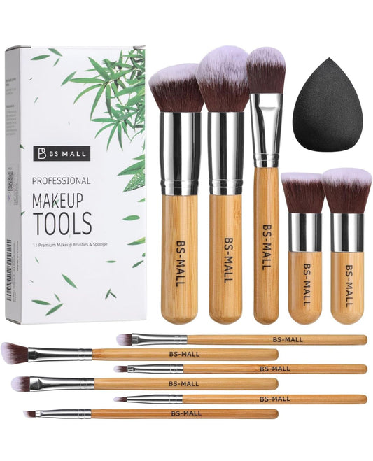 BS Mall Makeup Brush Set 11Pcs Bamboo