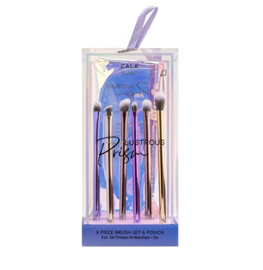 LUSTROUS PRIMS: BRUSH SET & POUCH (6pcs)