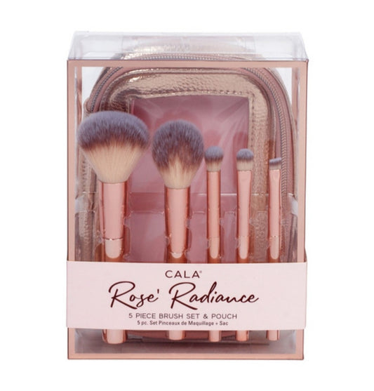 ROSE RADIANCE 5-PIECE BRUSH SET & POUCH