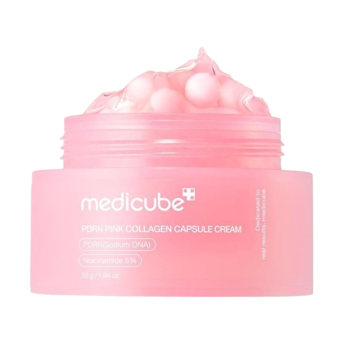 medicube Salmon DNA PDRN Pink Collagen Capsule Cream, Face Moisturizer