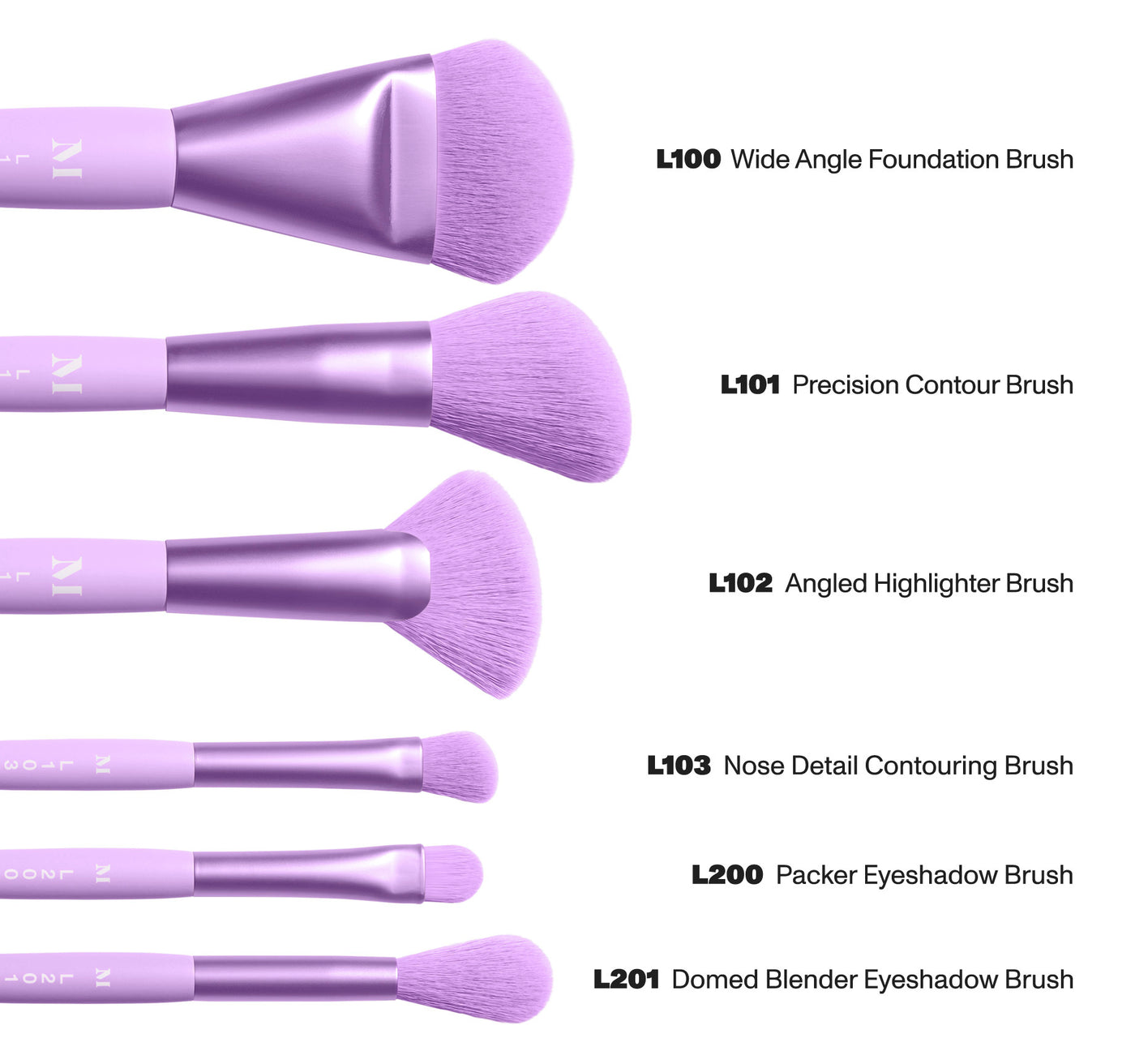 Morphe ULTRALAVENDER 6-PIECE FACE & EYE BRUSH SET