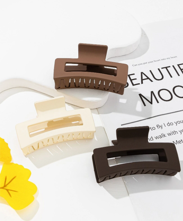 3pcs Rectangle Hair Claw