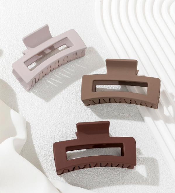 3pcs Rectangle Hair Claw