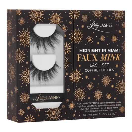 Midnight In Miami Faux Mink Lash Set