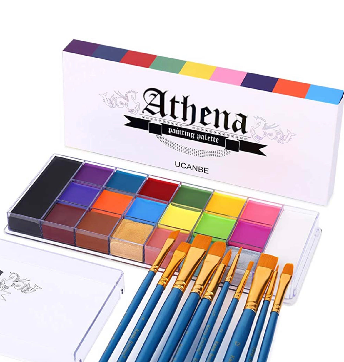 Set Athena palette + Mehron Powder painting – antoshkabeauty
