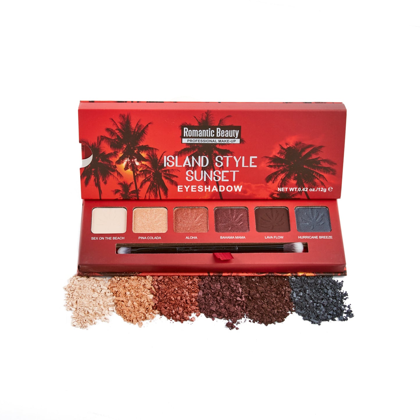 Island Sunset 6-Color Eyeshadow Palettes - SET