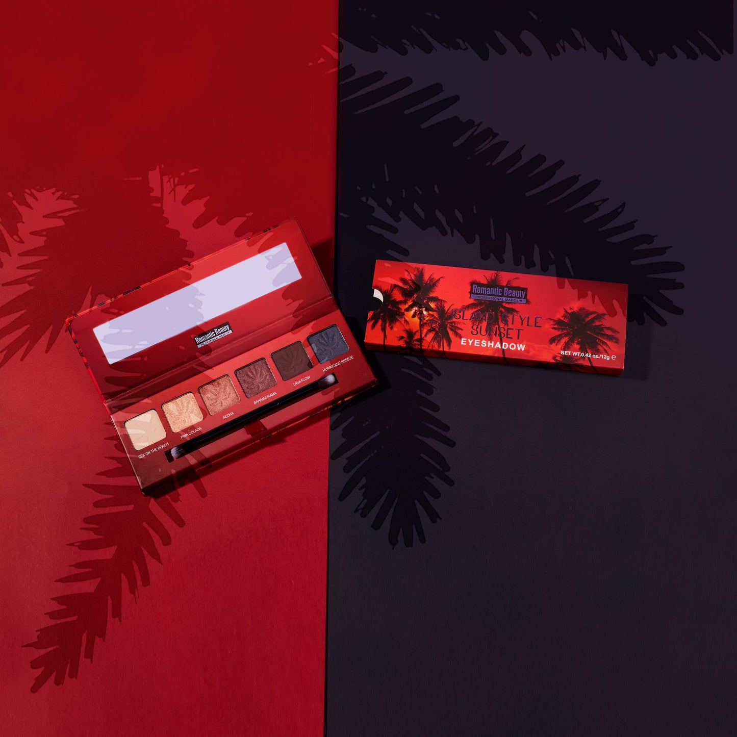 Island Sunset 6-Color Eyeshadow Palettes - SET